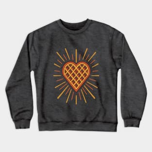 heart shaped waffle Crewneck Sweatshirt